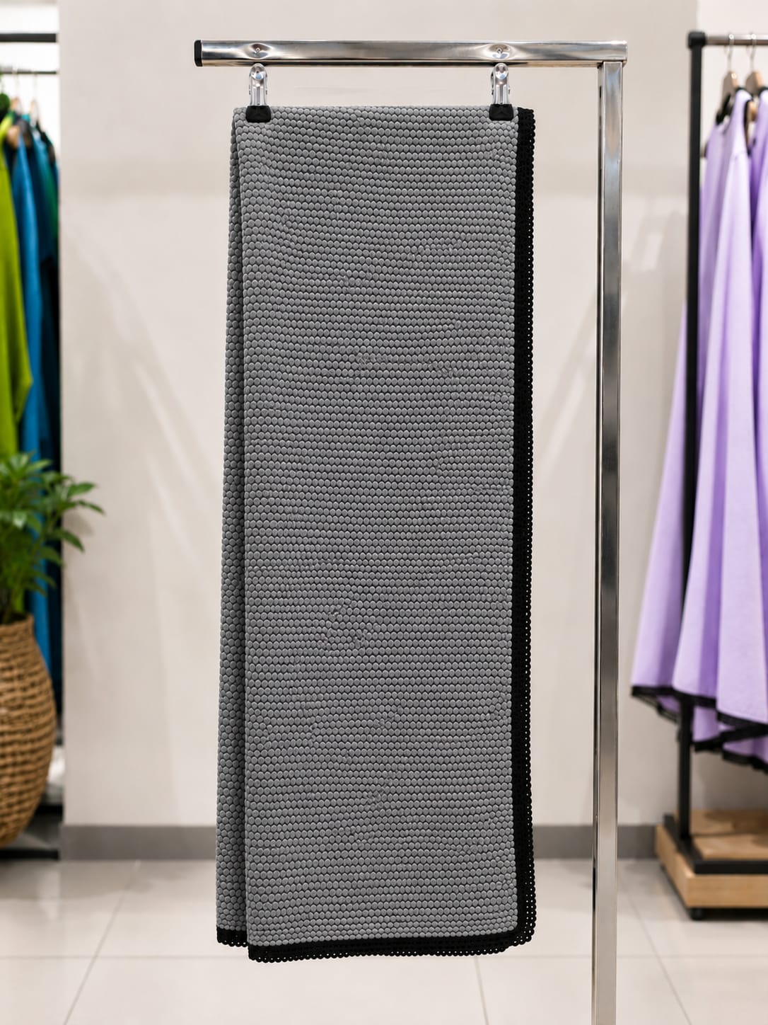 Gray Textured Shayla Scarf - 0980 |Premium Quality | Best Sell Online