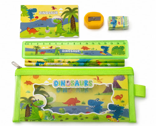Dinosaur Kids Stationary Kit - 6pcs - YOYO-8017 - Best Sell Online