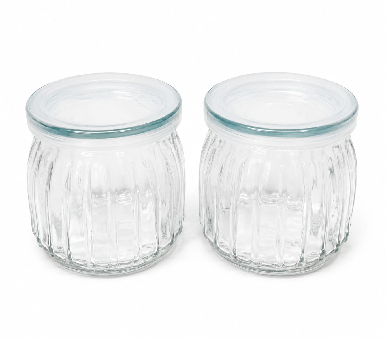 Round Glass Type Bottle W/PE LID 200ml IPC No: GLB036 (2pcs)| Premium Quality - Best Sell Online