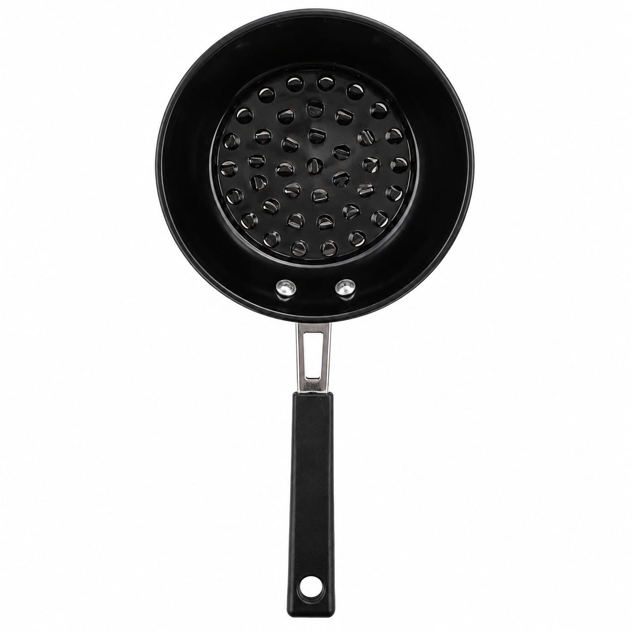 Perforated Oil Straining Pan with Handle - TX - 090