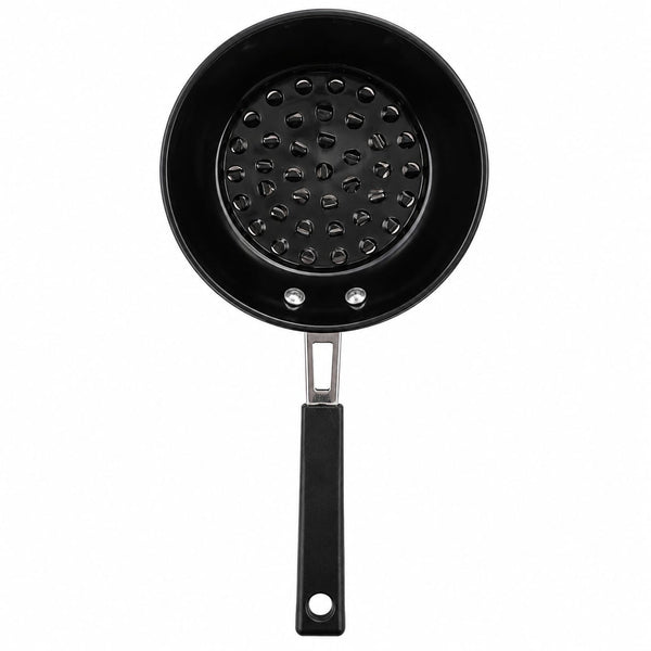 Perforated Oil Straining Pan with Handle - TX - 090