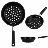 Perforated Oil Straining Pan with Handle - TX - 090