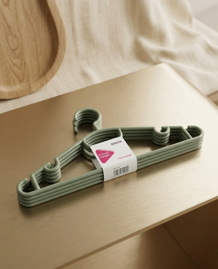 Plastic Clothes Hanger - 5pcs | Premium Quality - Best Price