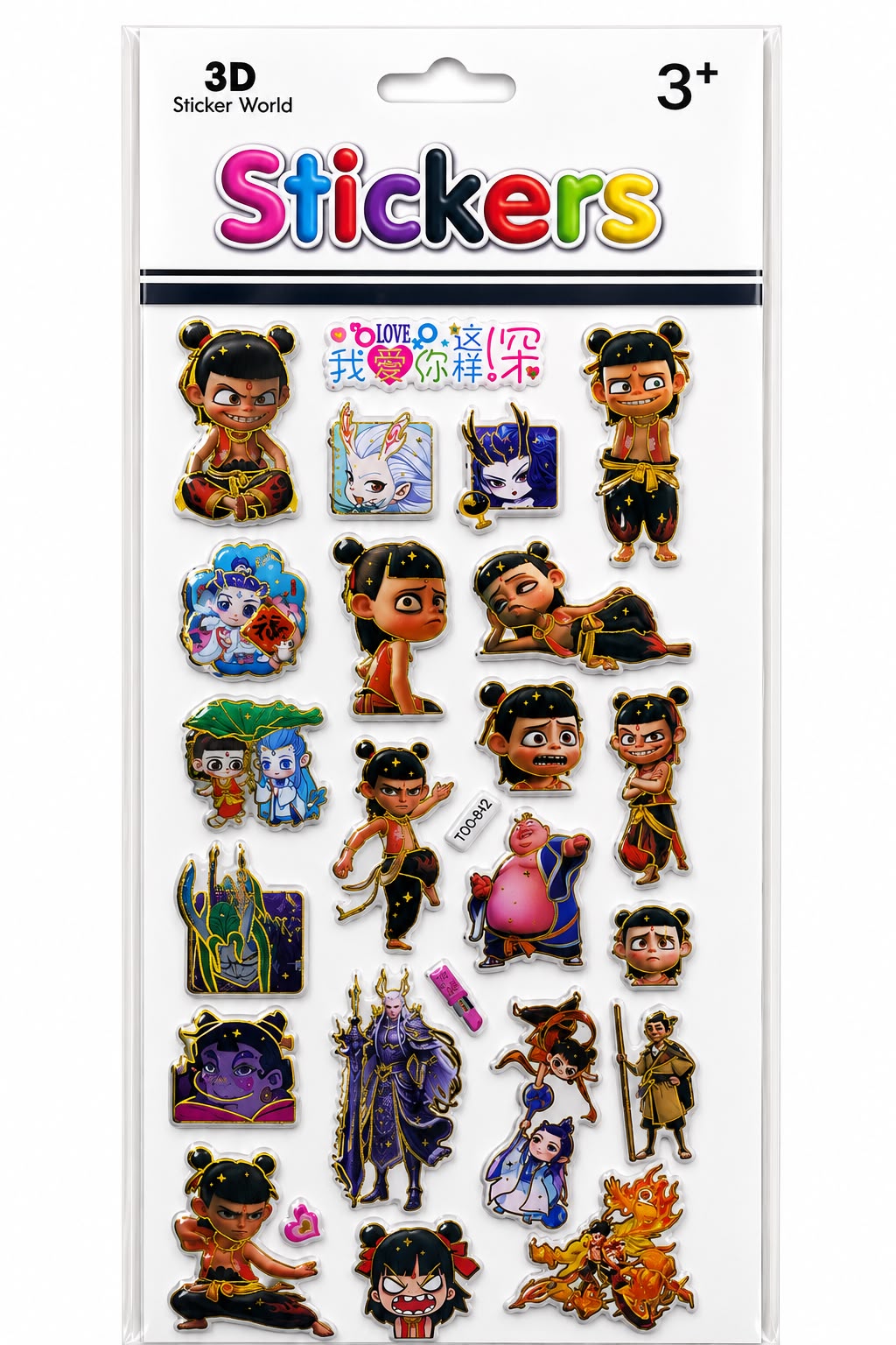 One Piece 3D Puffy Stickers – 12 × 25 cm M3