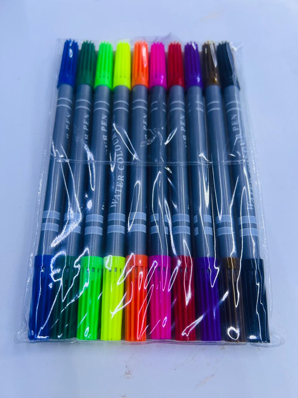 Two-nibbed markers with three lines