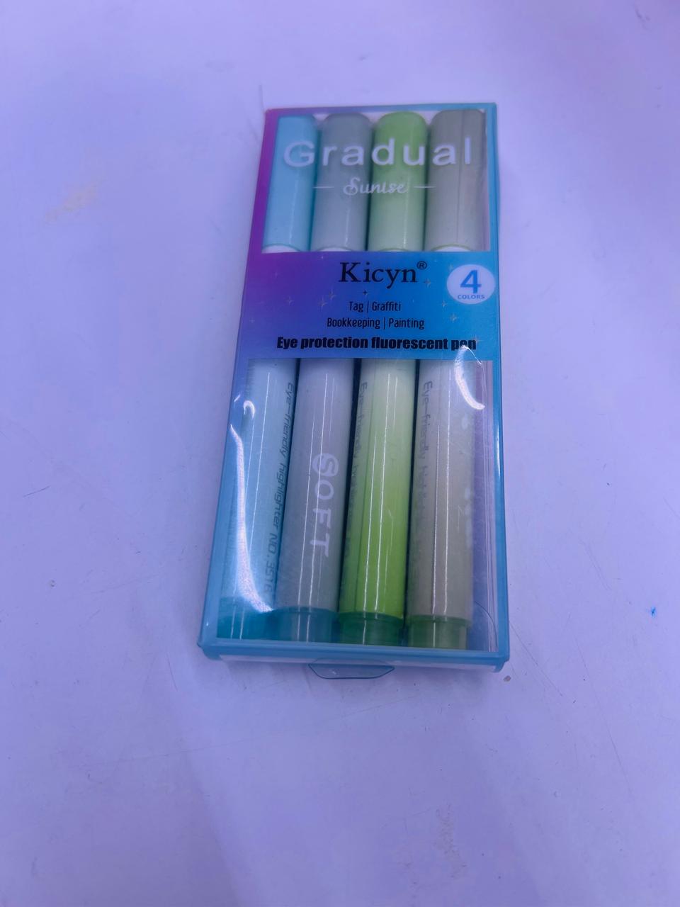 Eye protection fluorescent pen-4-colors