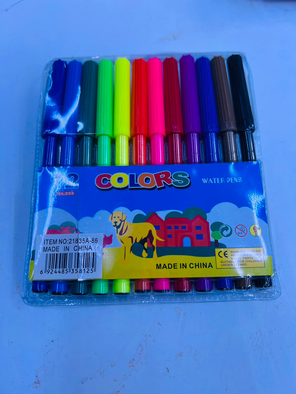 WATER PENS-12-COLORS