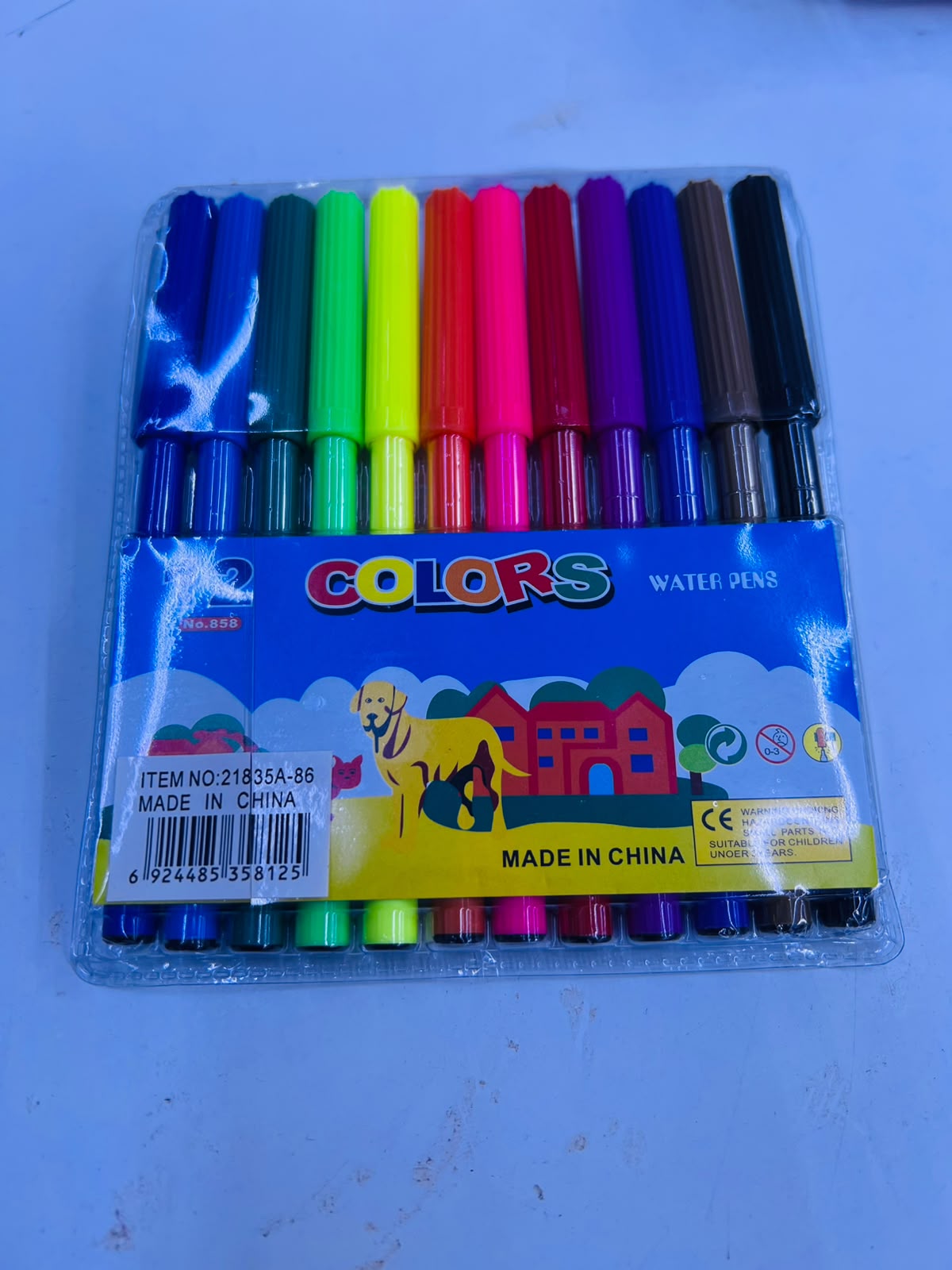 WATER PENS-12-COLORS