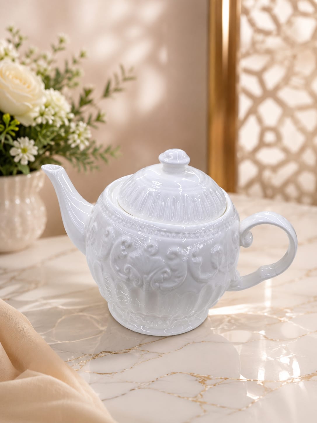 Flowered Ceramic Cattle - 001 Premium quality