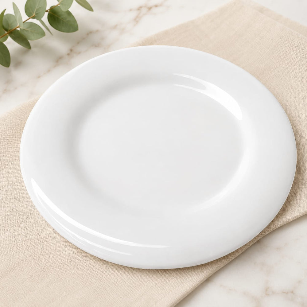 Round Shaped White Serving Dish - Big - 01