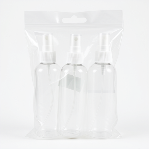 Durable 3-Piece Plastic Spray Bottle Set - Premium Quality