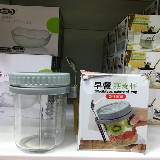 FR Durable XM-24 Breakfast Oatmeal Cup with Spoon - Portable