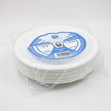 Premium Round Plastic Plates 18x20cm (50pcs) | Durable & Affordable