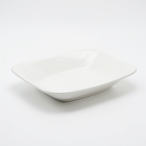 Durable White Square Bowl, Medium Size 32x32cm - Premium Quality