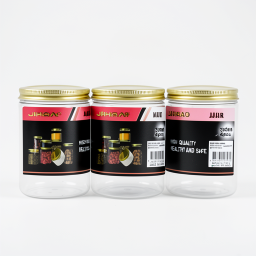 350ml Premium Glass Jar with Golden Cap - Durable & Affordable