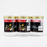 350ml Premium Glass Jar with Golden Cap - Durable & Affordable