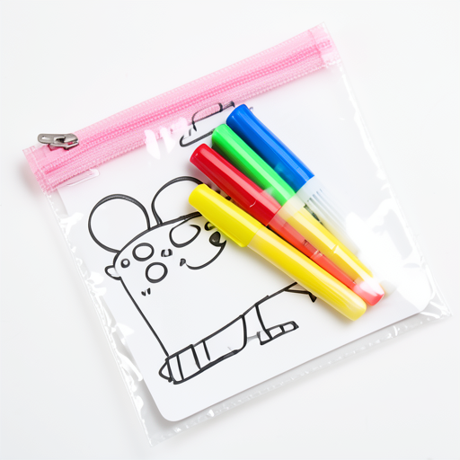 Stylish Graffiti Pencil Case with 4 Pens – Durable & Unique Design
