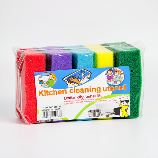 FR Premium 5-Piece Colorful Sponge Set BH-11 - Durable & Affordable