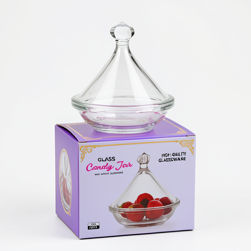 Premium 100mm Glass Candy Jar - 1pc TG111 | Best Price Online