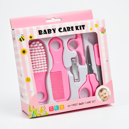 Premium 6-Piece Baby Grooming Set - Pink | Durable & Affordable