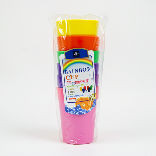 6pcs Durable Colorful Plastic Glasses - Premium Quality