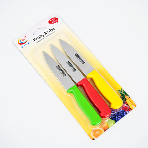 Premium 3-Piece Durable Stainless Steel Fruit Knives Set
