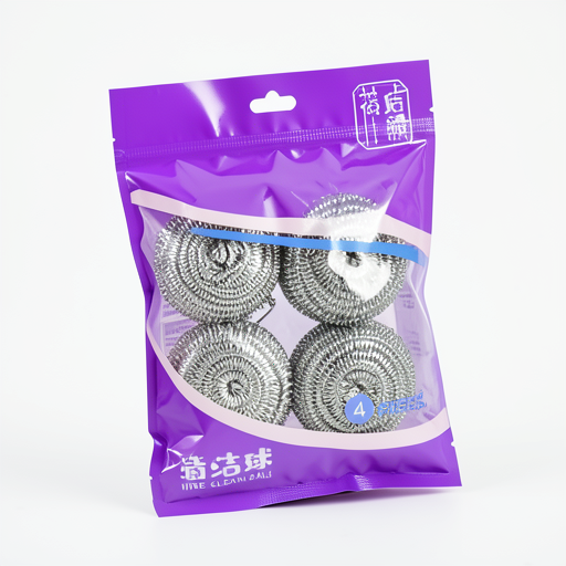 4-Pack Premium Steel Wool Pads - Durable, High-Quality Cleaning