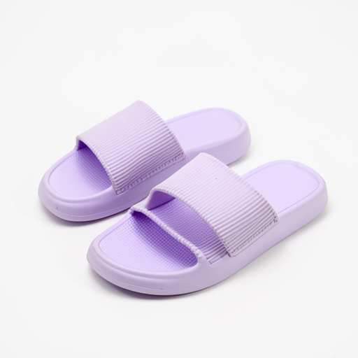Premium Light Purple Slippers - Durable, Everyday Comfort
