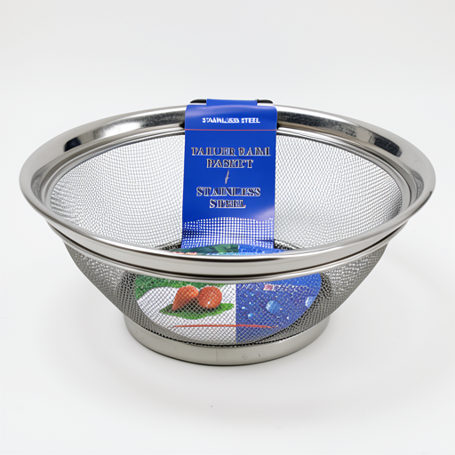 Premium 22cm Stainless Steel Basket with Taller Brim