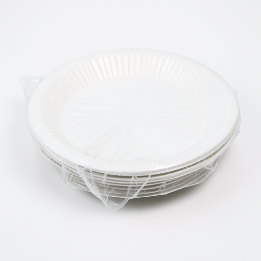 Premium 22cm Round Plastic Plates - 25 Pack, Durable & Elegant