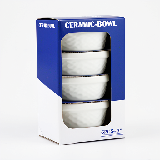 Premium 3" Ceramic Cream Cups Set (5 pcs) – Durable Quality