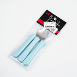 6-Pack Premium Colored Ceramic Handle Dinner Spoons - Durable