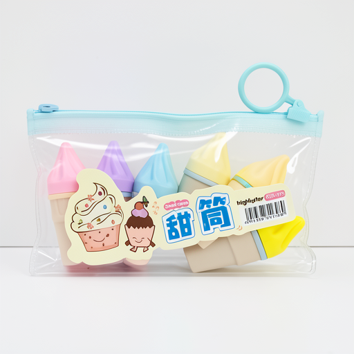Ice-Cream Highlighters Set, 6pcs - XYH-1708, Premium Quality