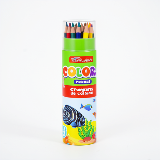 Durable 24-Color Pencil Set with Barrel | Vibrant & Affordable