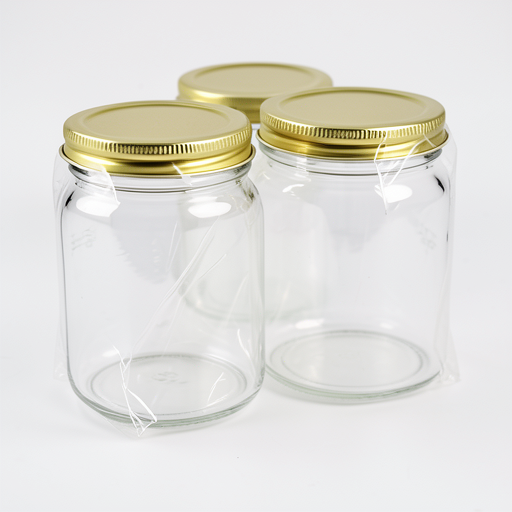 350ml Premium Glass Jar with Golden Cap - Durable & Affordable