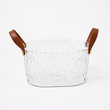 Premium Oval Transparent Storage Basket - Durable & Reliable