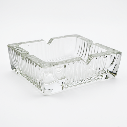 Premium Deli Glass Square Ashtray 106mm - Durable YG1016-4