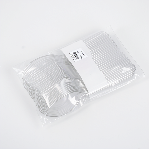 50pcs Clear HD Plastic Spoons | Premium Durable Quality