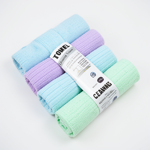 Premium 30x30 cm Striped Cleaning Rags - Pack of 3