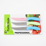 Premium 3pc Stainless Steel Fruit Knife Set - Durable & Affordable