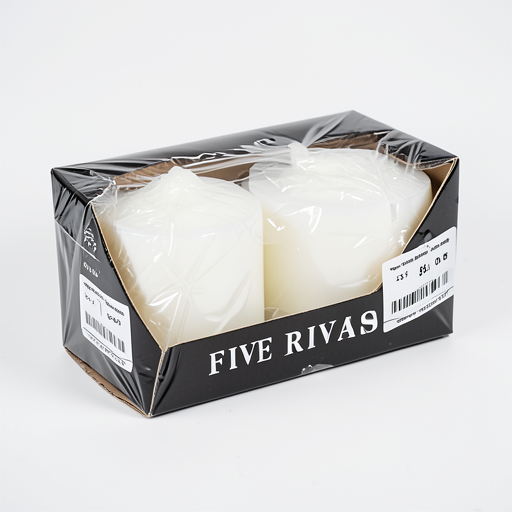 Set of 3 Premium White Unscented Pillar Candles - Best Price