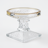 Premium Silver Crystal Glass Ashtray - Durable & Stylish Design