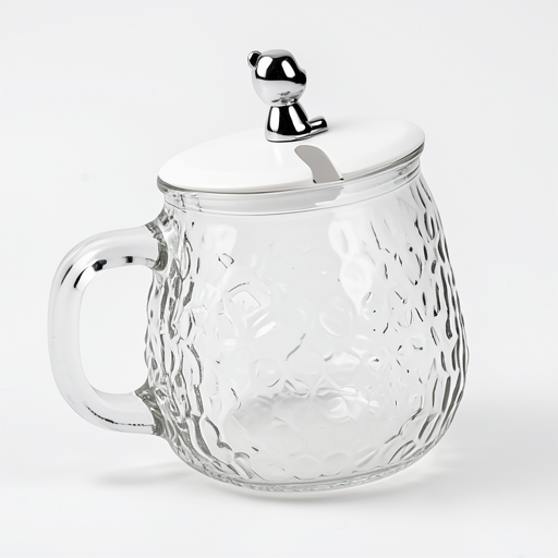Iceberg Hammer Pattern Cup & Spoon Set | Premium Quality