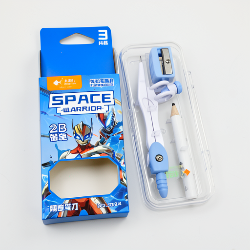 Premium Fish Space Warrior Compass with 2B Pencil - 2524