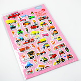 Durable 3D Embossed Stickers 9.5x20.3cm - Craft Decor Essential