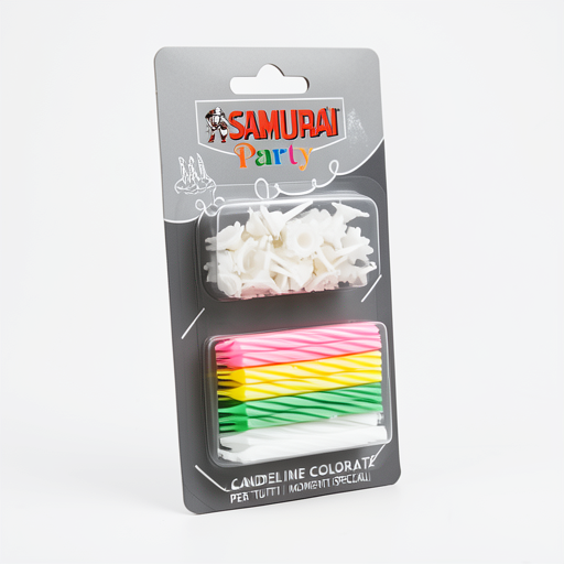 SAMURAI Colorate Party Candle 24 pcs - Premium Quality ART-170N