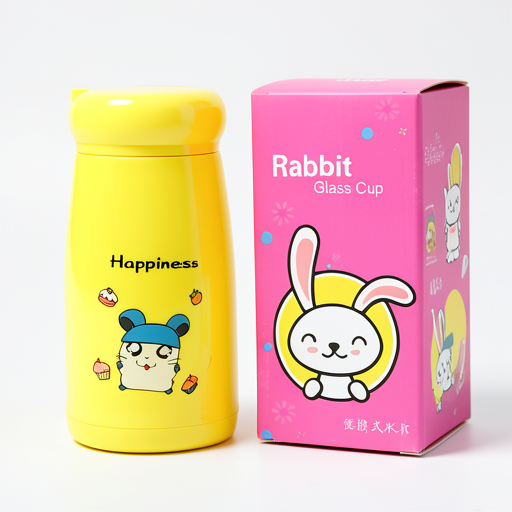 Premium 340ml Rabbit Glass Cup - Durable & Stylish Design