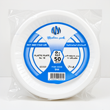 Premium Round Plastic Plates 18x20cm (50pcs) | Durable & Affordable