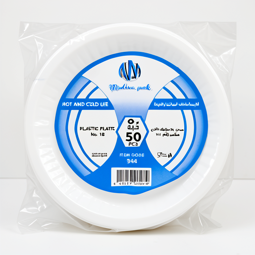 Premium Round Plastic Plates 18x20cm (50pcs) | Durable & Affordable