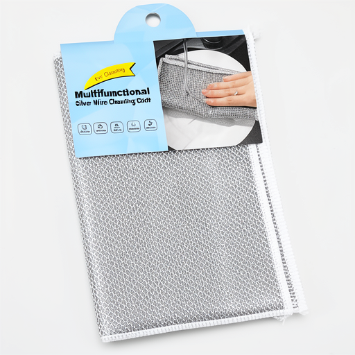 Durable Multifunctional Silver Wire Cleaning Cloth FS-35413-17